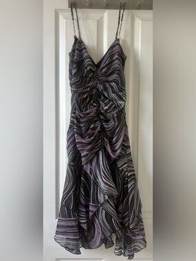 ABS by Allen Schwartz Formal Strappy Ruffle Skirt Dress 🌵6